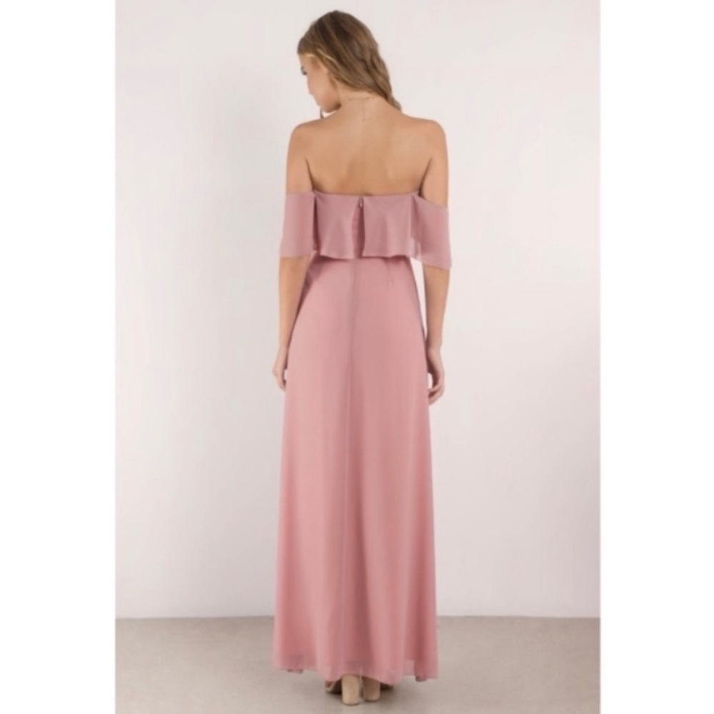 Tobi Into You Mauve Ruffle Top Dress size L - Picture 3 of 12